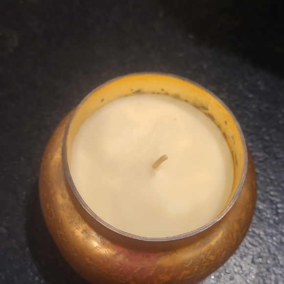 Anthropologie Gold Lid Pumpkin Clove Jar Candle - Picture 2 of 4